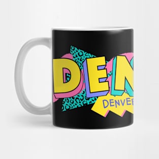 Denver, Colorado Retro 90s Logo Mug